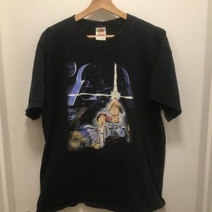 Vintage Family guy Star Wars shirt- XL- black